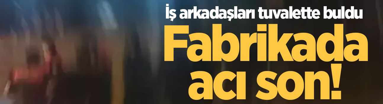 Çalıştığı fabrikanın tuvaletinde ölü bulundu!