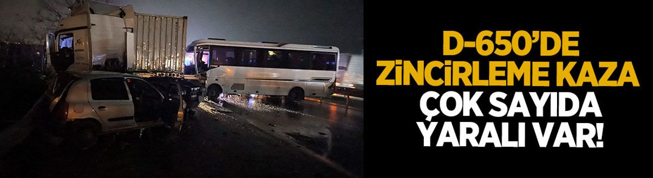 D-650'de kaza: çok sayıda yaralı var