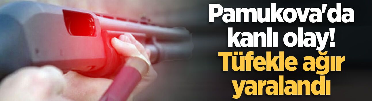 Pamukova'da kanlı olay! Tüfekle ağır yaralandı