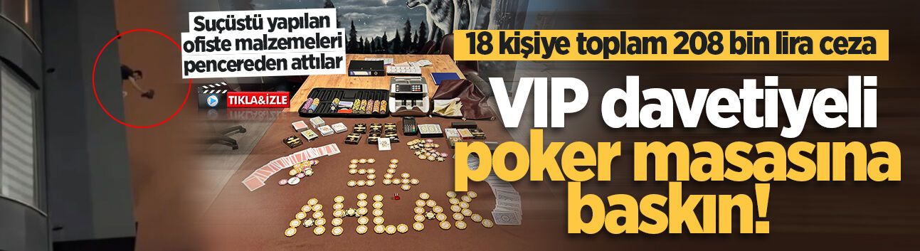 Sakarya'da VIP davetiyeli poker masasına baskın!