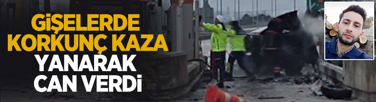 Korkunç kaza; Yanarak can verdi