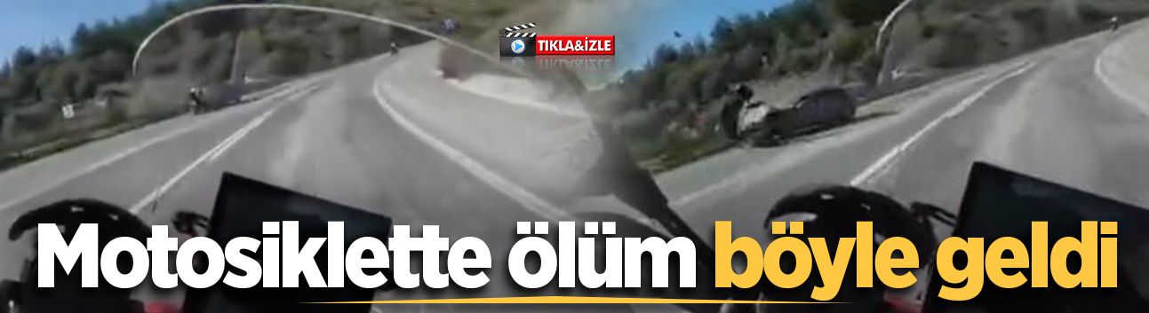 Pamukova yolunda motosiklet sürücüsünün hayatını kaybettiği feci kaza kamerada
