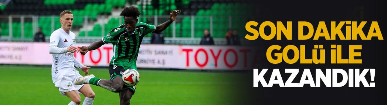 Sakaryaspor: 2 Vanspor: 1