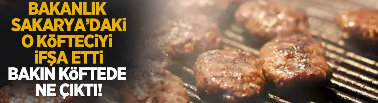 Sakarya'da ki o köfteci ifşa oldu; Köftede bakın ne çıktı