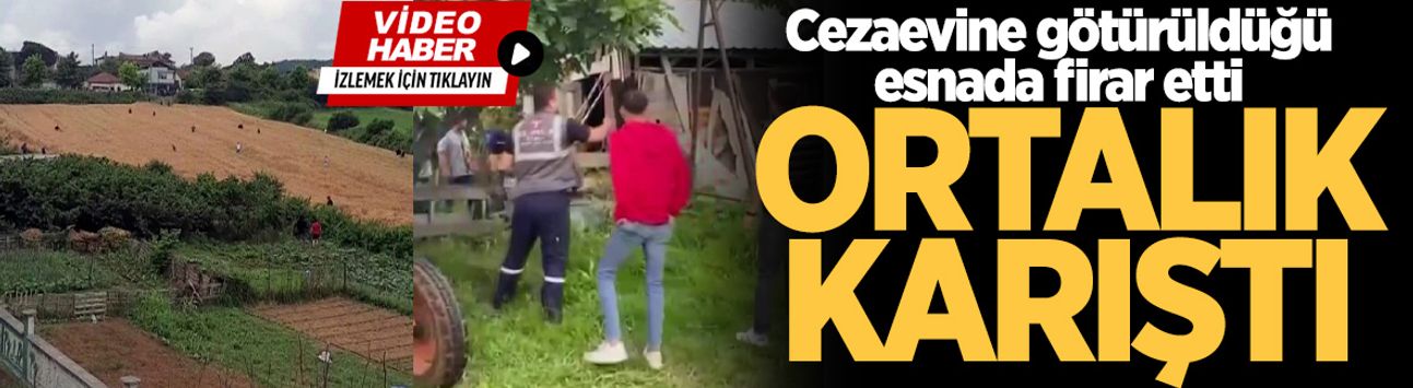 Cezaevine götürüldüğü esnada firar etti, ortalık karıştı